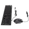 USB Keyboard Mouse Combo Good Resilience Crack Colorful Backlight 104 Keys Clear Characters Gaming
