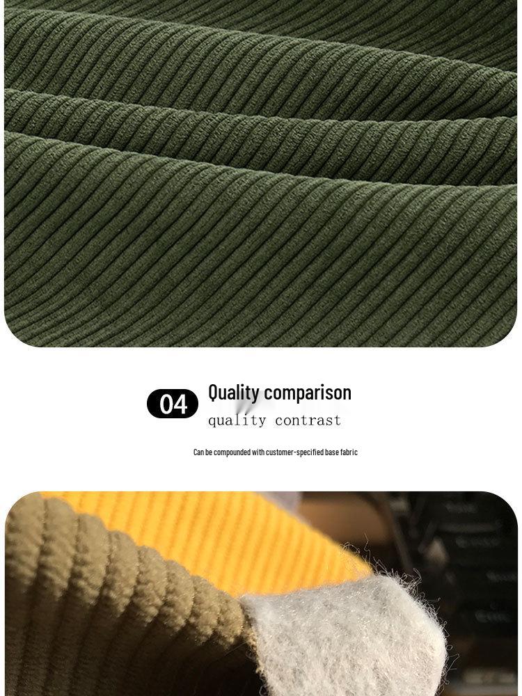 8-Wale Non-Stretch Corduroy Fabric for Pants, Bags, Hats & Sofas