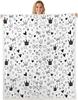 Airplane Pattern Blanket Soft Fleece Throw Kids Room Decor Aviation Theme Baby Gift Home Decoration