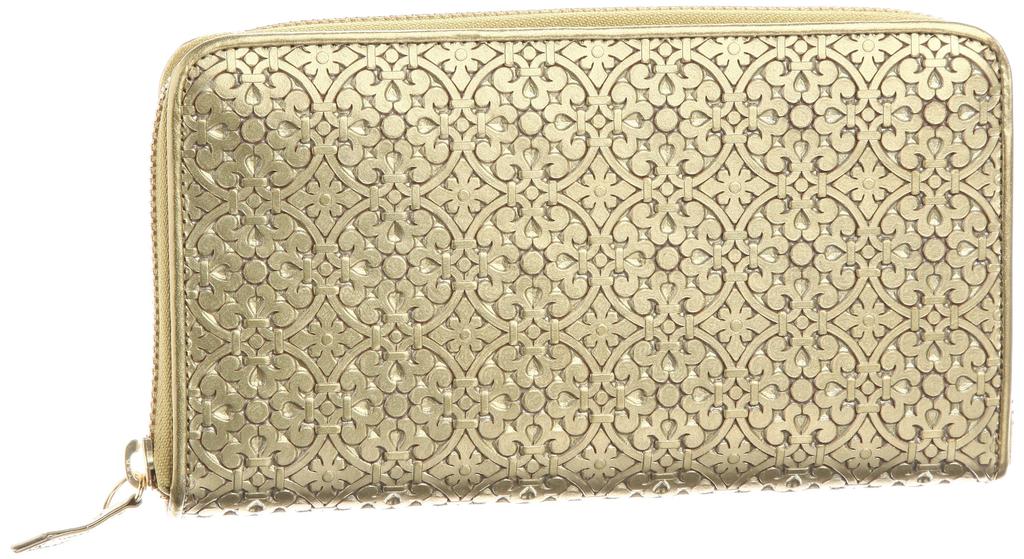 Round Wallet Made In Japan MEGA Geometric Pattern 66755 Gold [Tisand]