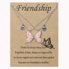 For Girls Women For Friends Best Friend Necklace Friendship Necklaces Butterfly Shaped BFF Necklace