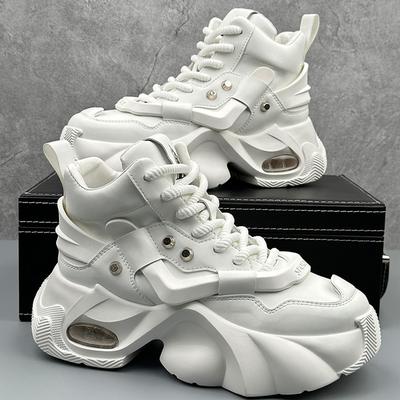 High Top Autumn Breathable Leisure Thick Sole Inner Height Increase Sports Air Cushion Shock Absorption Darth Vader Daddy Tide Shoes
