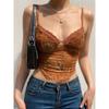 Maple Print V-neck Sexy Camisole Top Maple Leaf Print V-neck Sexy Sling Top