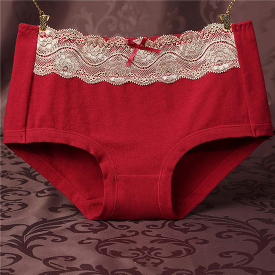 Buy Women Cotton Briefs Solid Color Breathable Underwear Soft Women