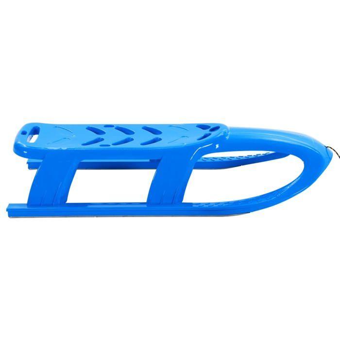 VidaXL Traîneau pour Enfants Luge Glisseur de Neige Ensemble de Jouet d'Extérieur Tout-petit Corde de Traction Bleu 93718