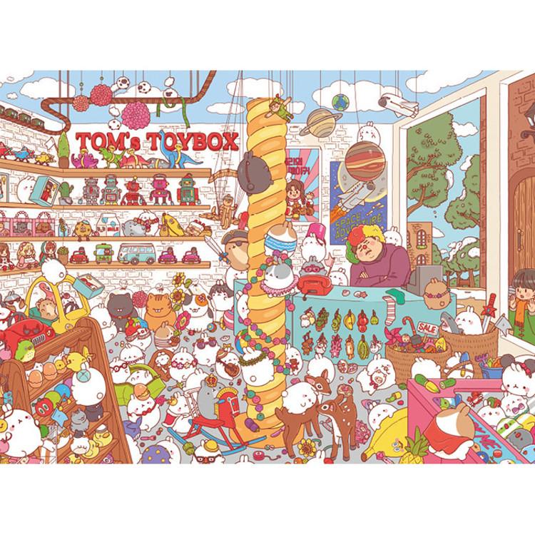 800-teiliges Puzzle – Molang Store (Mini), beliebtes koreanisches Puzzle