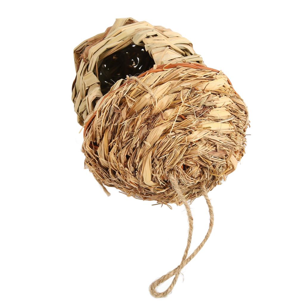 Grass Bird Nest Small Decorative Hanging Woven Bird House for Hummingbirds Garden Indoor
