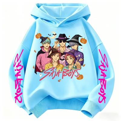 Kids Hoodies & Sweatshirts Kpop Witch Hunting Team Printed Children's Cartoon Hoodie Fashion Casual Warm Hoodies