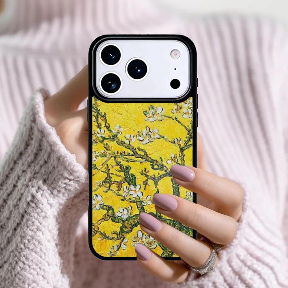 Blossoming Almond Tree Soft Phone Case For Apple iPhone 17 Air 16E 15 14 Plus 13 12 11 Pro Max Mini Funda Cover