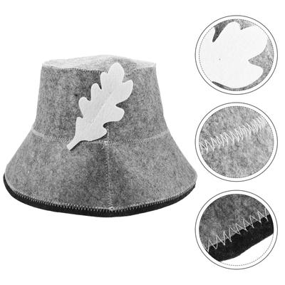 Chapeau de bain en feutre Confortable Fournitures de salle de bain pour sauna Charbonnettes Ménage Homme Hommes Mademoiselle