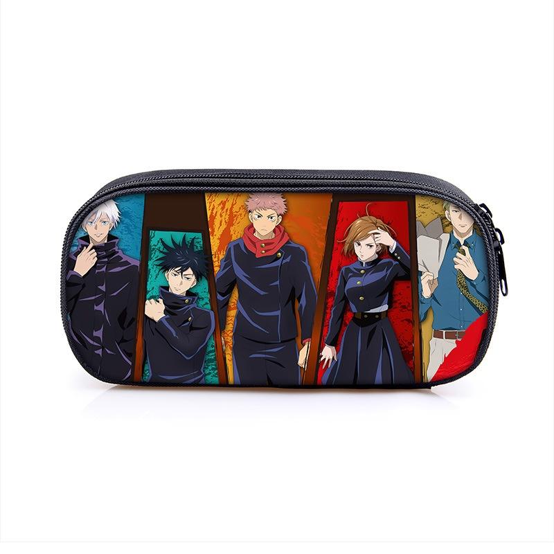 Jujutsu Kaisen Pencil Box With Large Capacity For Students And Makeup Essentials
