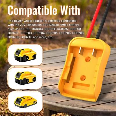 Autobatterie-Zünder Kfz-Starthilfekabel 8 AWG für Dewalt/Milwaukee 18V Batterie Starthilfegeber Kfz-Notfall-Kits
