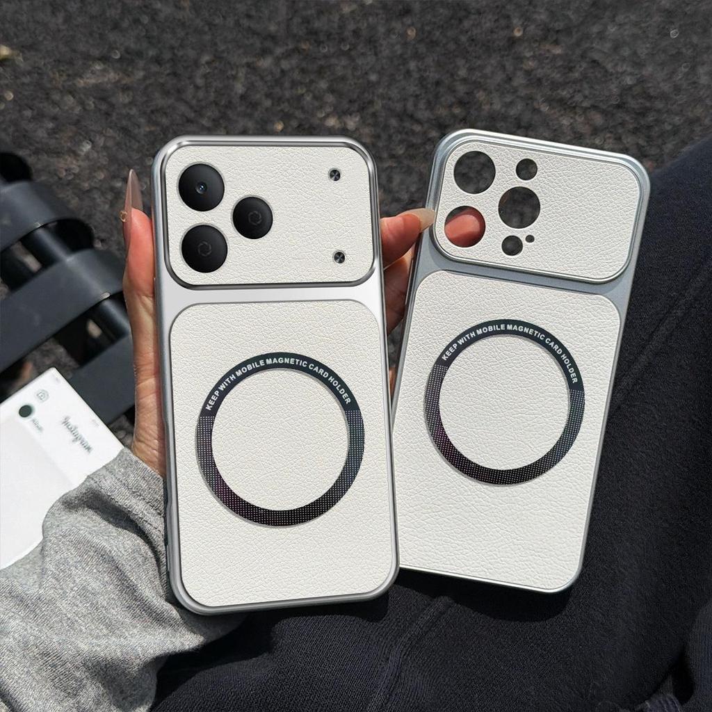 Case for TECNO SPARK 50 Viral Change To 17 Magnetic Split Leather Back Big Lens Protector Cover