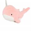Bicho de Pelúcia Narval Baleia Fofa de Pelúcia Brinquedo de Pelúcia Travesseiro Macio para Abraçar Para Meninas Crianças, 24 Polegadas Rosa Tw