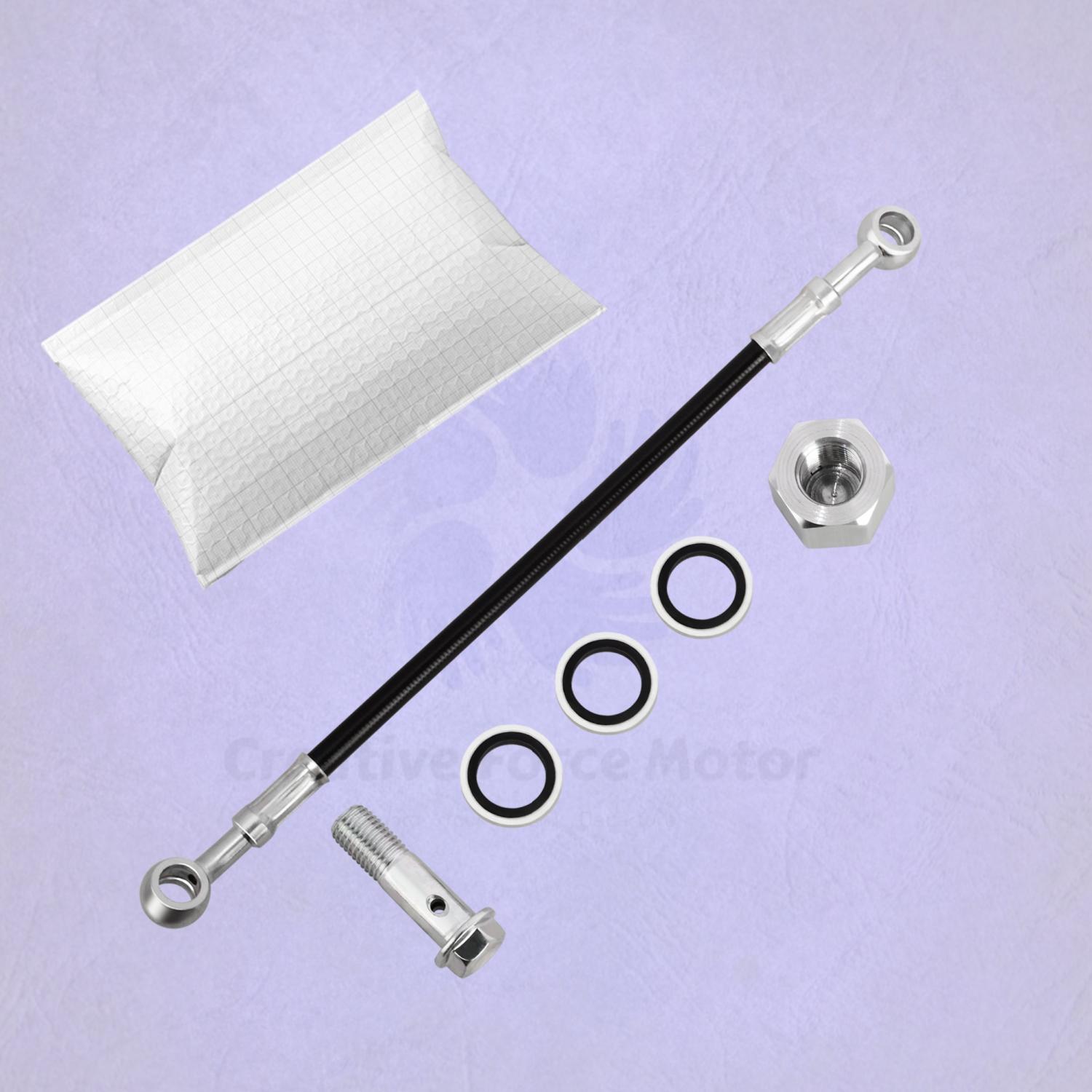 

Hydraulic Brake Line Hose 25cm Motorcycle Extend Connector Universal For Honda ATV Kawasaki Yamaha Suzuki Dirt Bike Scooters Etc 1 Pcs