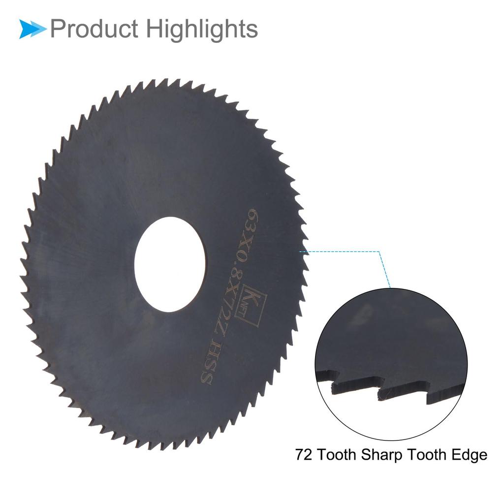 CoCud Round Saw Diameter 63mm Arbor 16mm Thickness 0.8mm 72 6542 High Speed