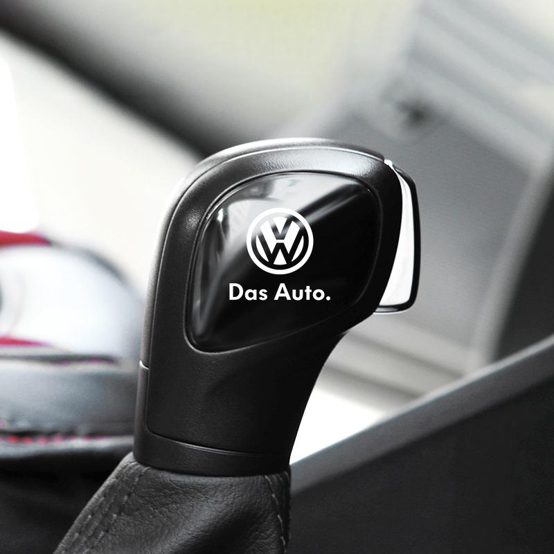 2026 Hot For VW VOLKSWAGEN Auto Stainless Steel Decoration For Volkswagen VW POLO CC Passat Touran Car Gear Shift Head knob Grip