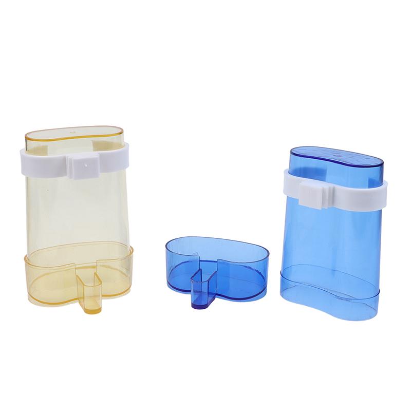 2/4Pcs Plastic Birds Water Feeders Dispenser Automatic Bird Feeder Parrot Canary Parakeet Cage Food Drinking Feeding Supplies