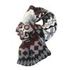 New Korean Style Fair Isle Winter Snood Shawl - Warm Striped Plaid Scarf