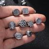 Aged Silver Four-Leaf Clover Pixiu Spacer Beads for DIY Jewelry Necklace/Bracelet