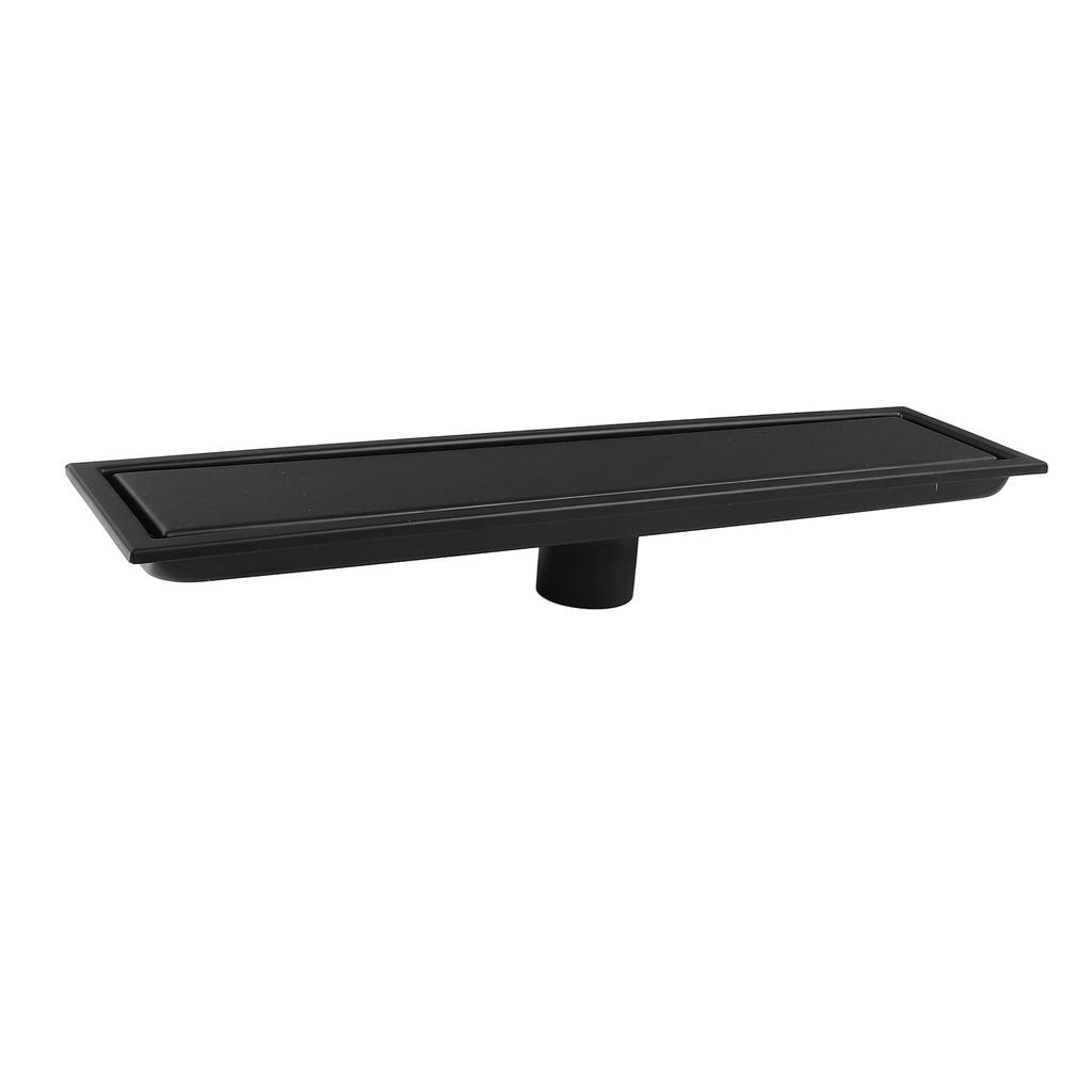 Shower Floor Drain 40cm Long Rectangular Prevent Backflow Odor Fast Drainage Stainless Steel Floor