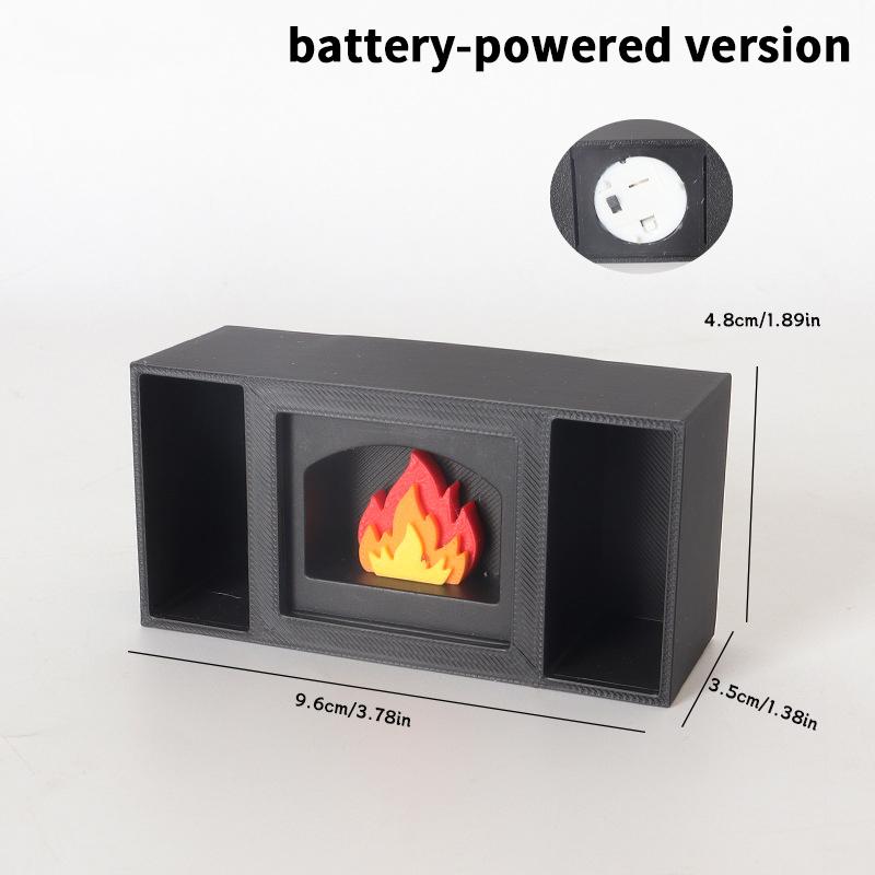 1/12 Кукольный домик Мини Светящийся Камин Модель Кукольный домик Рождественская Сцена Украшение Кукольный дом Симуляция Мебель Аксессуары as the picture