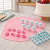 10PCS Food Grade Plastic Number Cookie Stamp Spring Plunger Cake Decorating Cutter  Cake Decorating