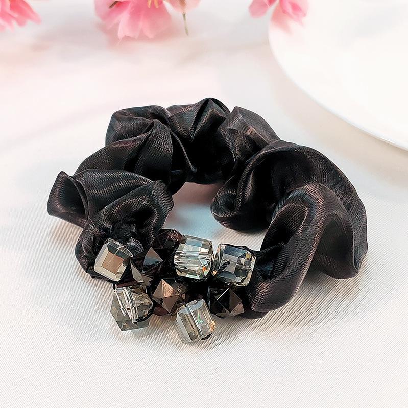 Eugen Yarn Large Intestine Hair Band, Actress Premium Sense Hair Rope, Disc Hair, Ball Head Jewelry, Head Flower Headdress.