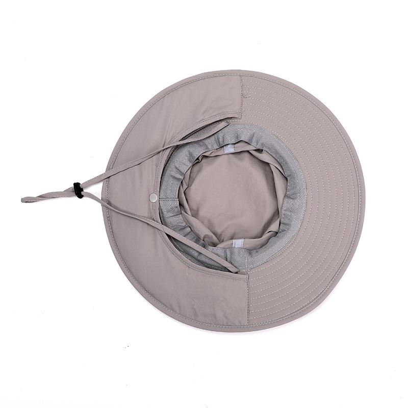 Sommer Fischer Hut Mit Breiter Krempe Für Frauen Männer UV Schutz Sonnenhüte Atmungsaktive Bucker Hut Mit Hals Klappe Männlich wandern Angeln Kappe
