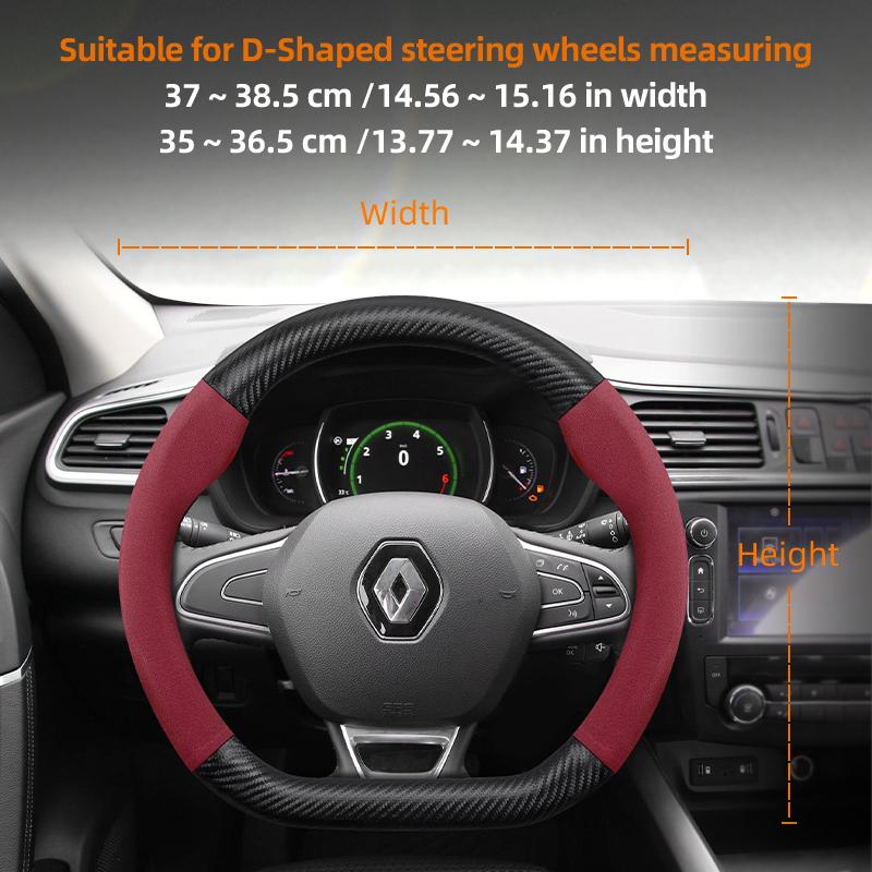 Für Renault Lenkradbezüge: Mégane 3, 2, 4, Clio 4, 5, Trafic, Scenic 2, Austral, Kangoo, Arkana, Kadjar. Zubehör.