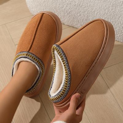 Low Heel, Women's Slippers, Cotton Slippers, Men's and Women's Slippers, Couple Style, Slippers, External Slippers, Thermal Slippers