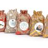 24pcs Christmas Arrival Countdown Drawstring Bag 24 Digital Linen Drawstring Bag Candy Drawstring Gift Bag