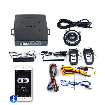 Akıllı Araba Alarm Sistemi Uzaktan Kumanda Otomatik Çalıştırma Ateşleme Kiti Motor Çalıştırma Durdurma Düğmesi Anahtarsız Giriş Merkezi Kilitleme BT APP