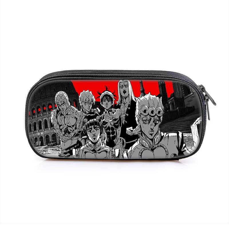 Astuccio per matite JoJo's Bizarre Adventure versatile cartone animato grande capacità articolo popolare miglior regalo per ragazzo o ragazza per compleanni scolastici