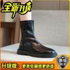 Skinny Boots Women's Autumn and Winter New Summer Thin Single Boots Martin Boots Thick-soled Versatile British Style Short Boots
