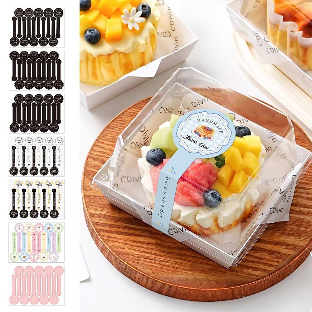 100PCS Thank You Seal Stickers Multicolor DIY Accessories Long Strip Label Handmade Self-adhesive Adhesive Sealing Sticker