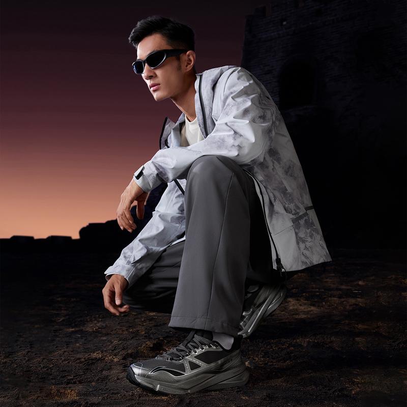 Li Ning Outdoor CF Tracing, Xinglan Low top Hiking Shoes Unisex Silver/Obsidian Gray AHTV027-21