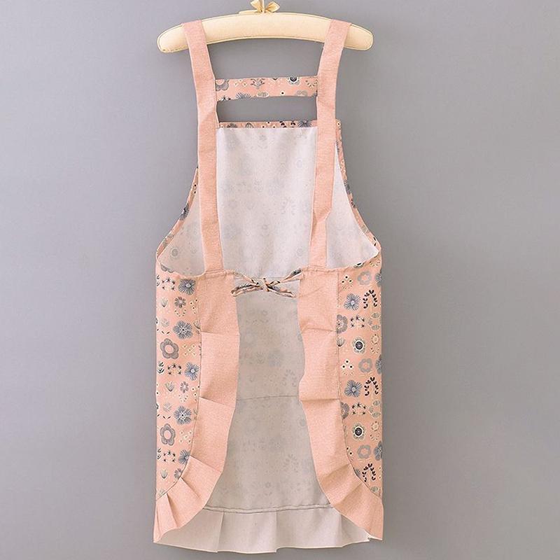 1Pcs Kitchen Sleeveless Apron Household Polyester Cooking Apron With Pocket Clothes Protection For Barber Painter Chef