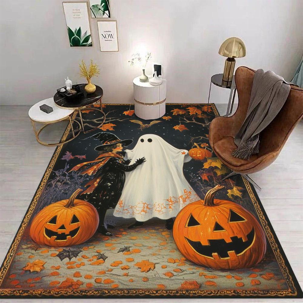 

1pc Halloween Doormat Spooky Porch Kitchen, Bathroom Decor Halloween Decoration Floor Mat Festive Entryway Accessory Carpet Home 40x60cm