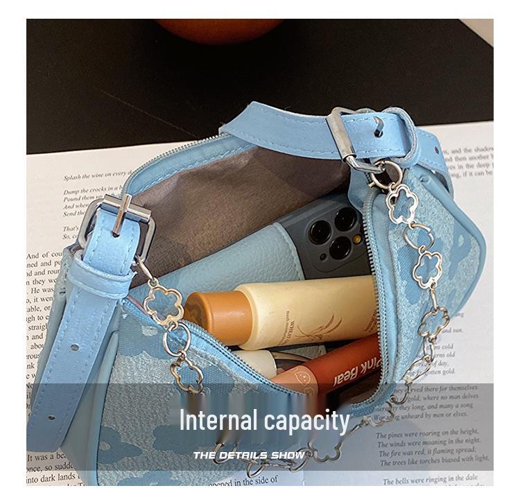 Women's 2023 Trendy Retro Crossbody Baguette Bag – Lace Knit Fabric