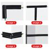 1PC 10m/393.7in PVC self-adhesive cable protector, extended protective wiremanagement solution,Waterproof Tape