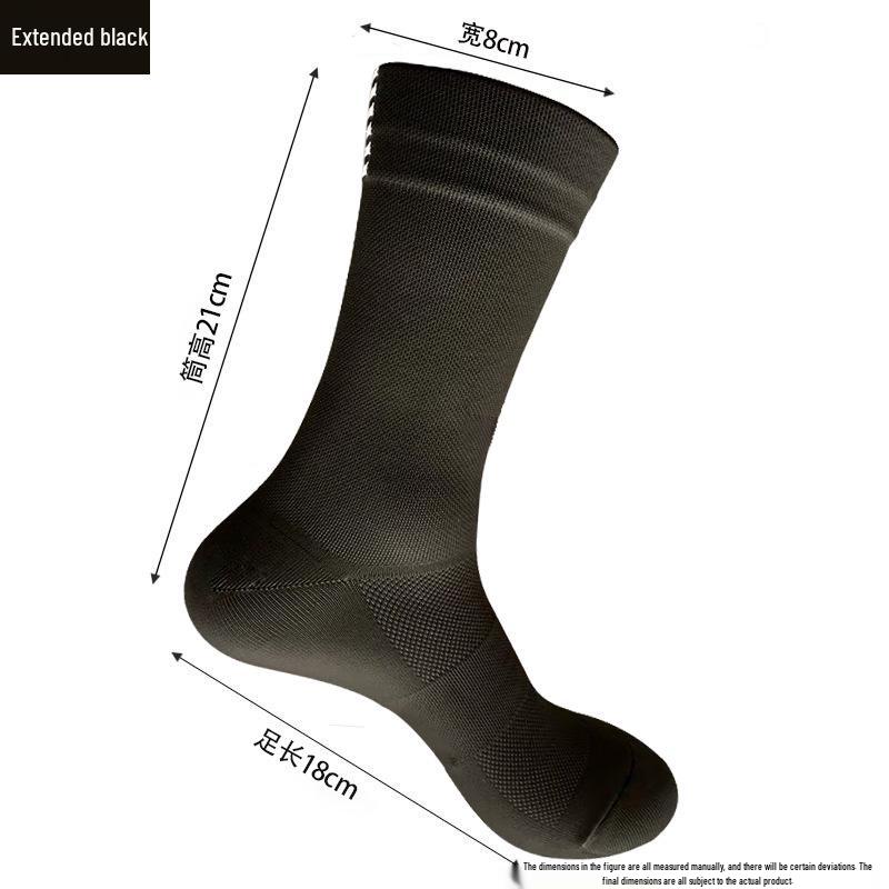 Mid-Calf Breathable Cycling and Running Socks - Sweat-Wicking, Wear-Resistant, Quick-Drying Sports Socks for Outdoor Activities