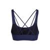 Adidas Solid Logo Medium Support Yoga Sports Bra Women underwear Blue HF2255