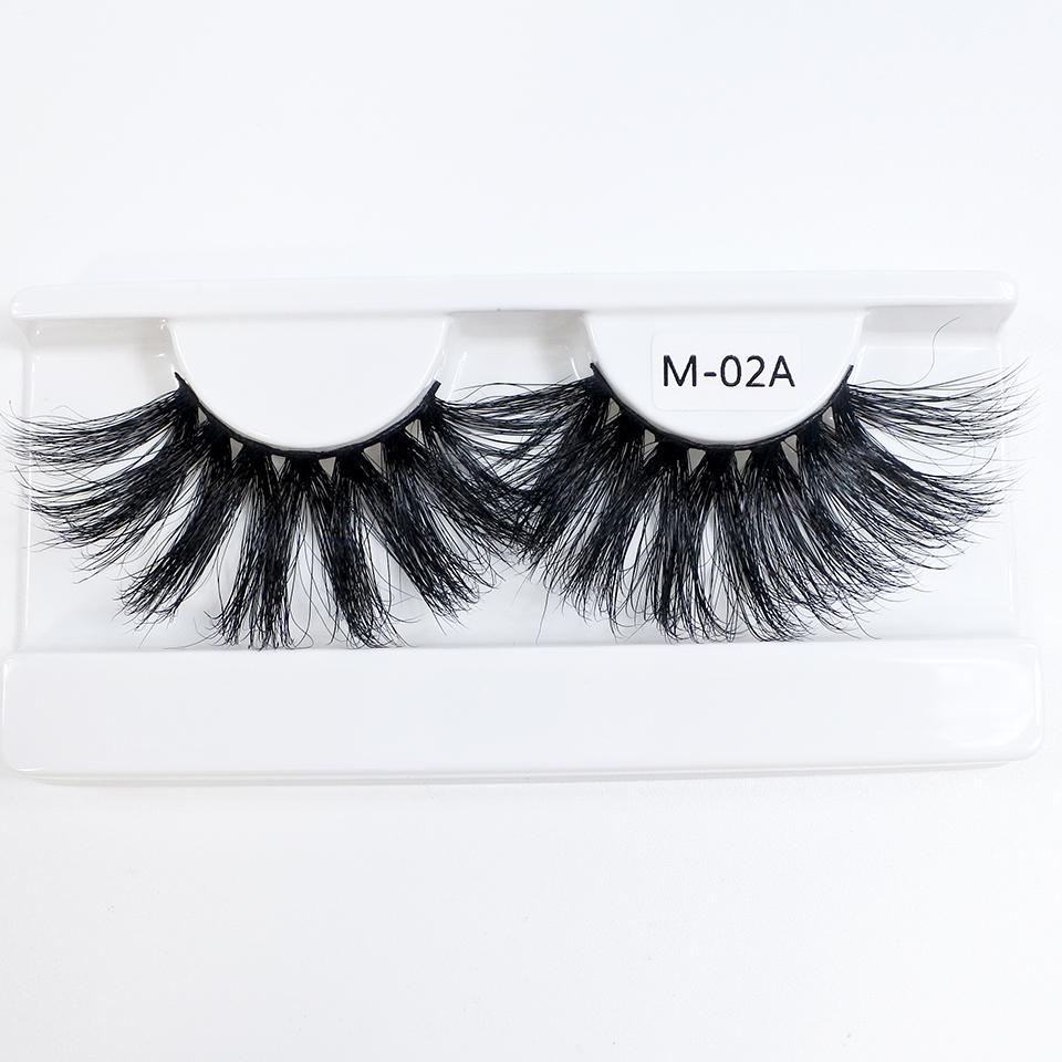 RED SIREN 30mm Long Mink Eyelashes Dramatic 100% Mink Full Strip Lashes Makeup Lashes Bulk Wholesale