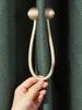 Khaki color magnetic clasp preparation tiebacks for living room bedroom and other curtains binding fixed tiebacks