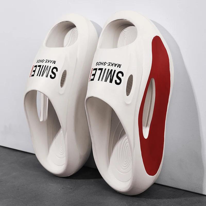 

Модные мужские повседневные домашние сандалии, уличные шлепанцы на толстой подошве, пляжная обувь, уличные платформы и быстросохнущие полуводные туфли для женщин 38-39 белый