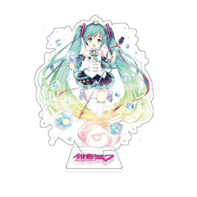 Miku Hatsune Large Acrylic Stand 15Cm Double Sided Anime Figure Vocaloid Luo Tianyi Anime Merchandise Collectible Display Stand