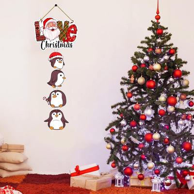 Dekorativer Weihnachts-Wandschmuck Holz-Kunst Dekorationselement für Zuhause | Büro | Wohnzimmer | Schlafzimmer