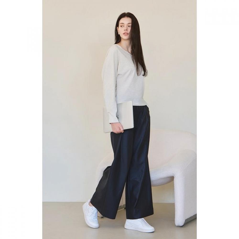 Huit Fake Leather Wide Fit Pants Htwpn5k02t