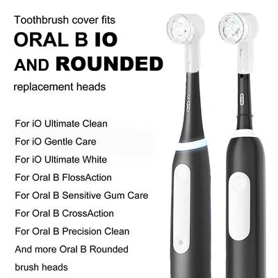Zahnbürsten Staubschutz Kappen Kompatibel mit Braun Oral B Ersatzköpfen und iO Serie Elektrischer Zahnbürstenkopfschutz